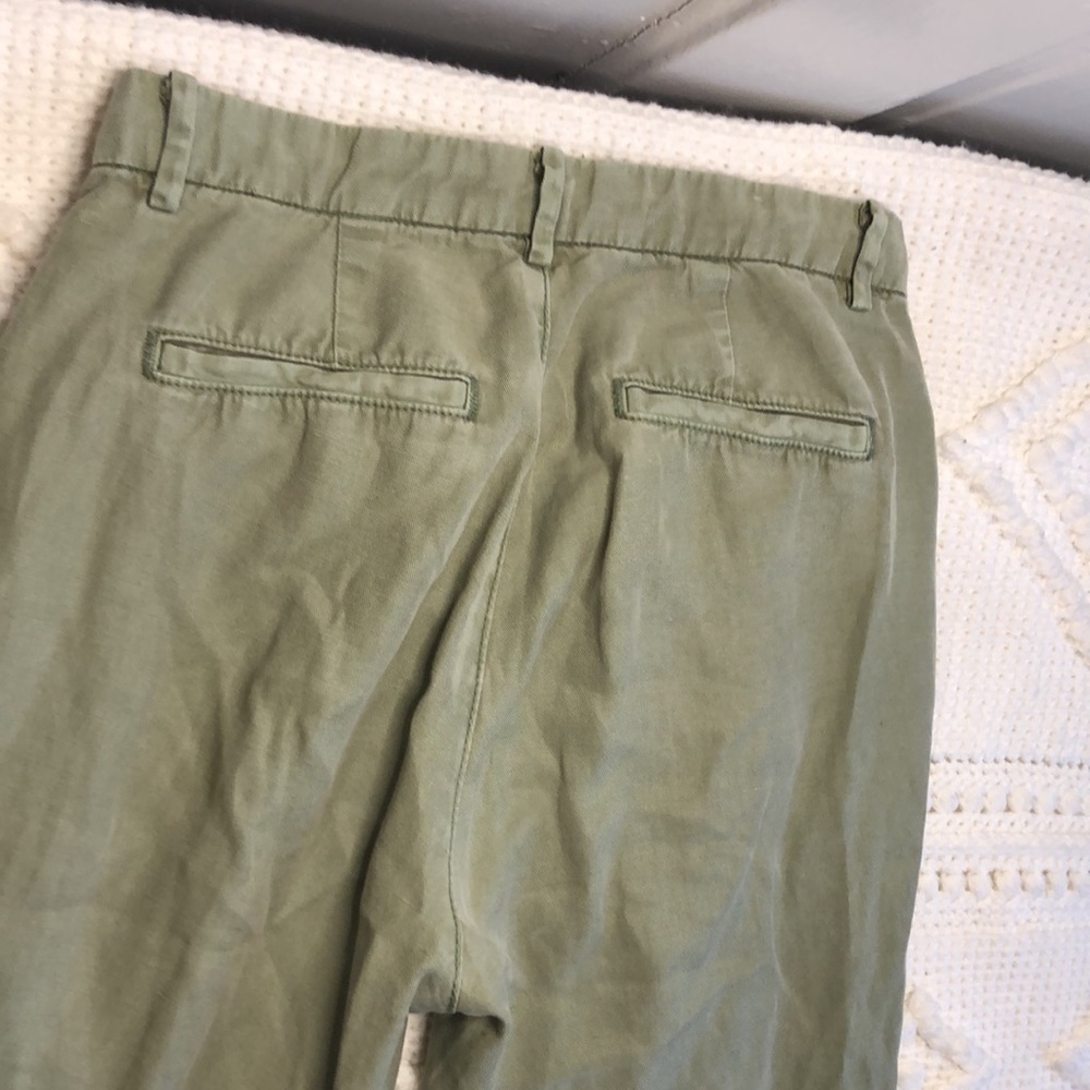 AG Adriano Goldschmied The Evan Relaxed Pleated Pants Olive 25 R - Picture 7 of 11